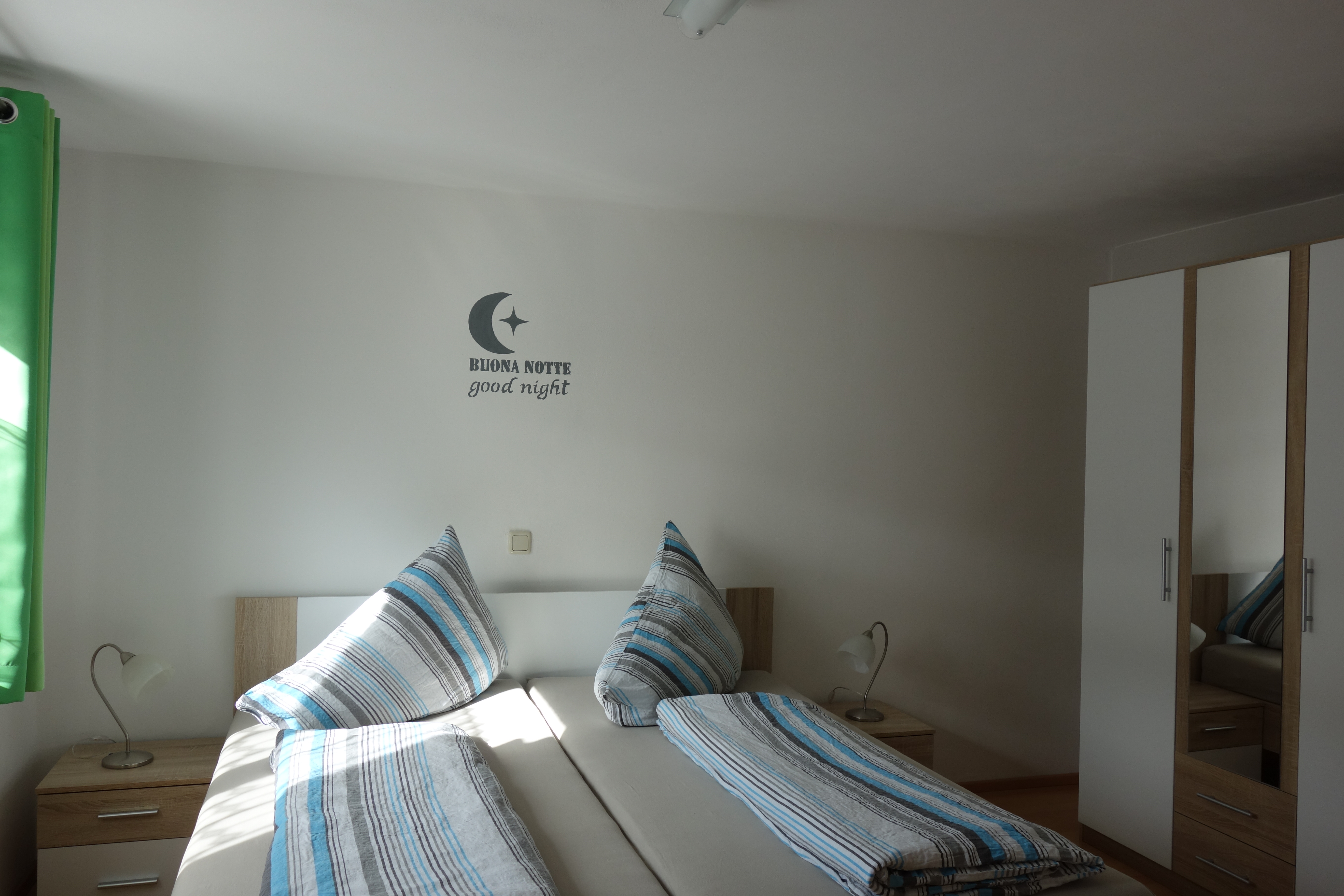 Schlafzimmer 1 der Ferienwohnung Astra